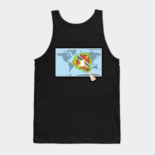 Trinidad and Tobago Map Tank Top